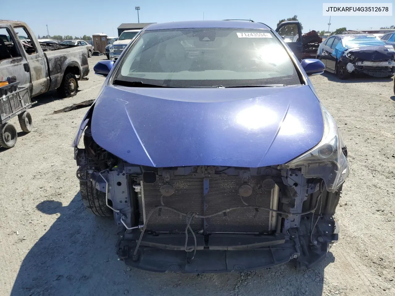 JTDKARFU4G3512678 2016 Toyota Prius