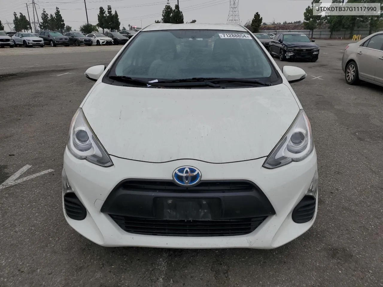 2016 Toyota Prius C VIN: JTDKDTB37G1117990 Lot: 71288854