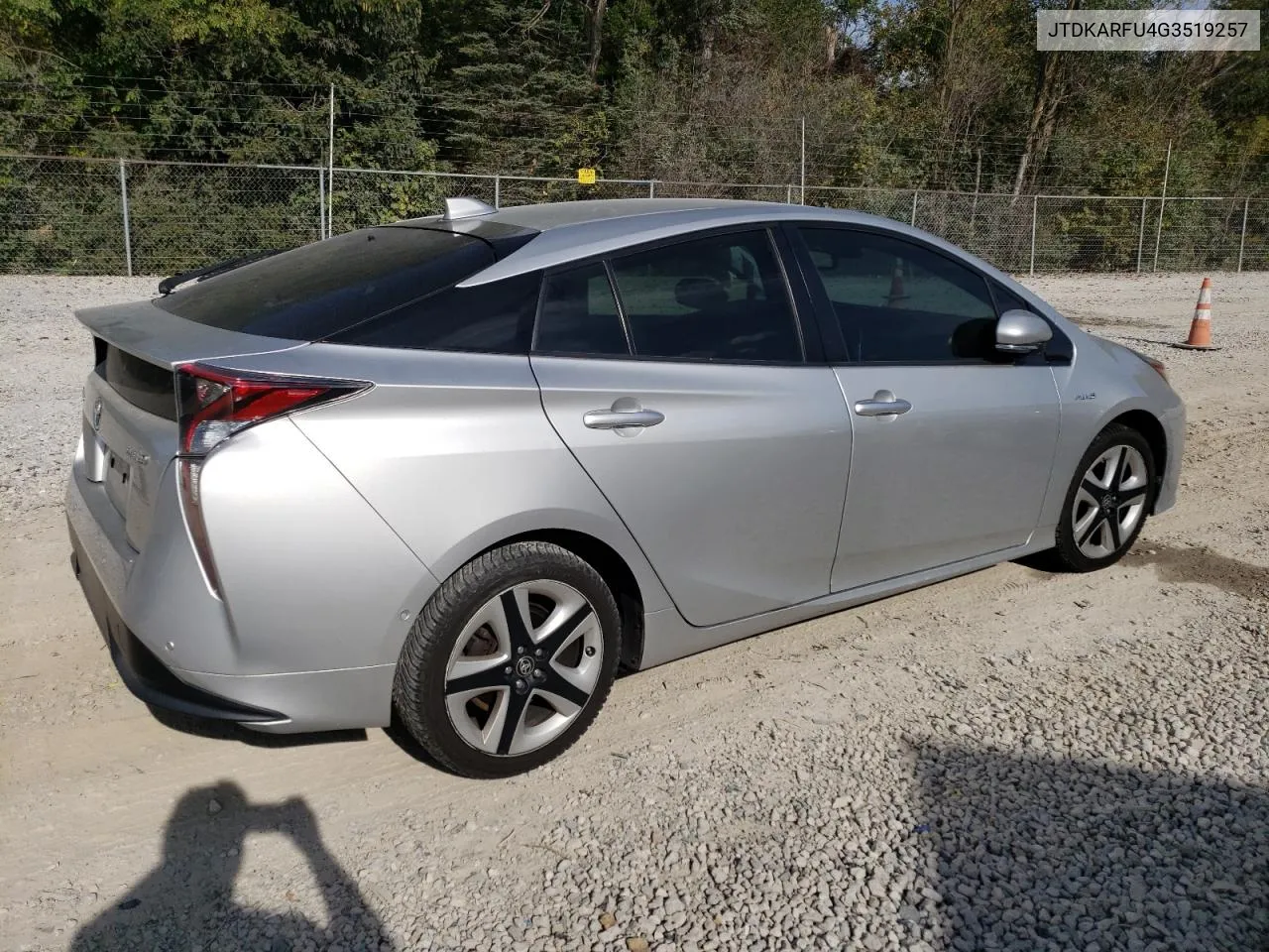 2016 Toyota Prius VIN: JTDKARFU4G3519257 Lot: 71393244