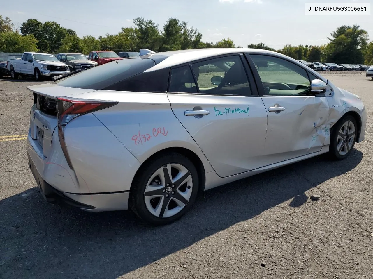 JTDKARFU5G3006681 2016 Toyota Prius