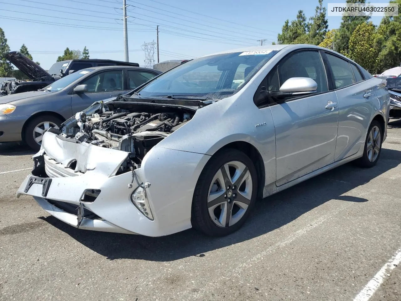 JTDKARFU4G3022550 2016 Toyota Prius