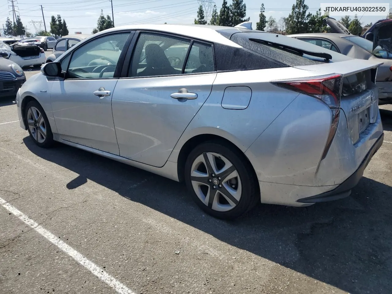 2016 Toyota Prius VIN: JTDKARFU4G3022550 Lot: 72076554