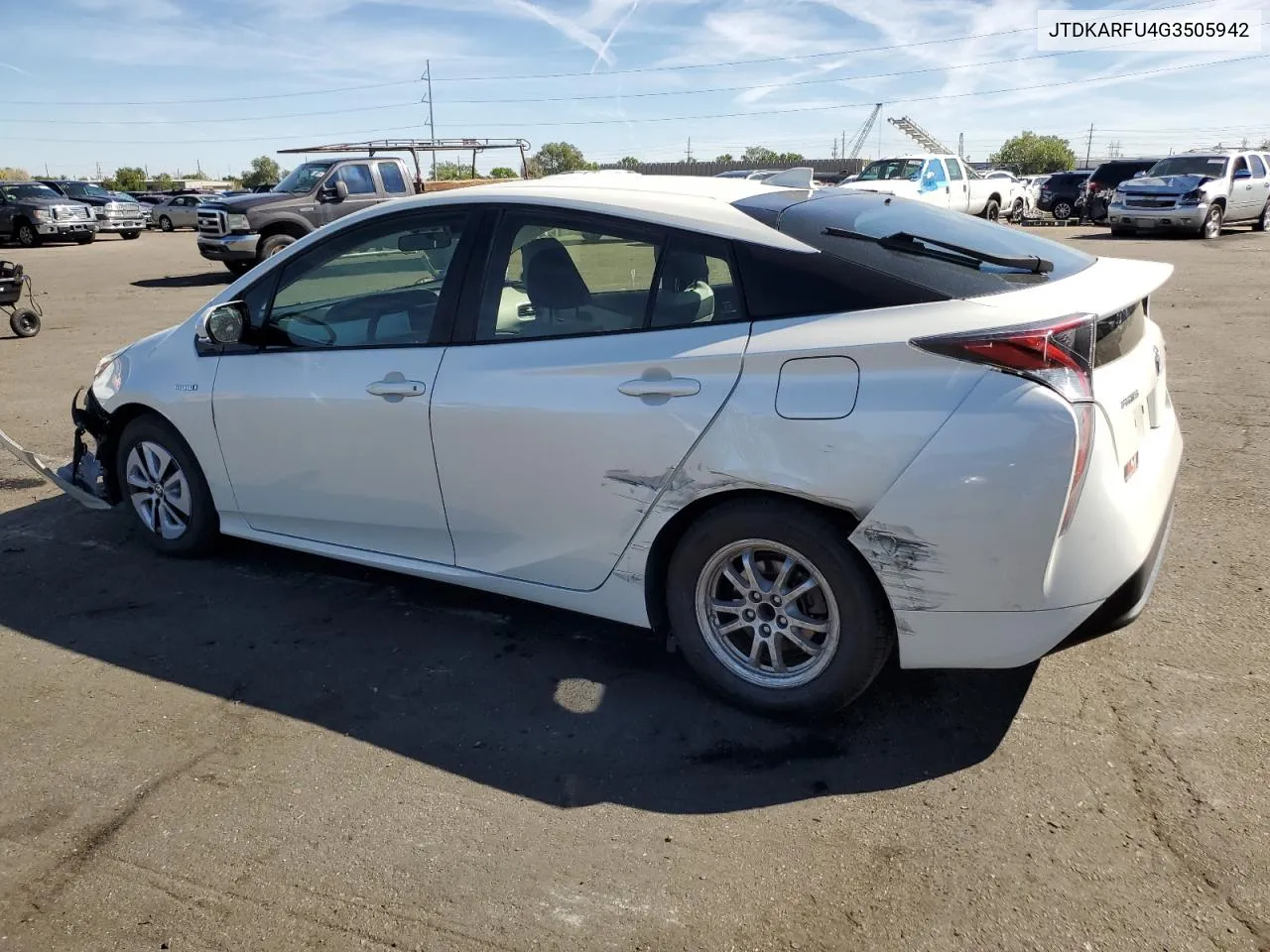 2016 Toyota Prius VIN: JTDKARFU4G3505942 Lot: 72168544