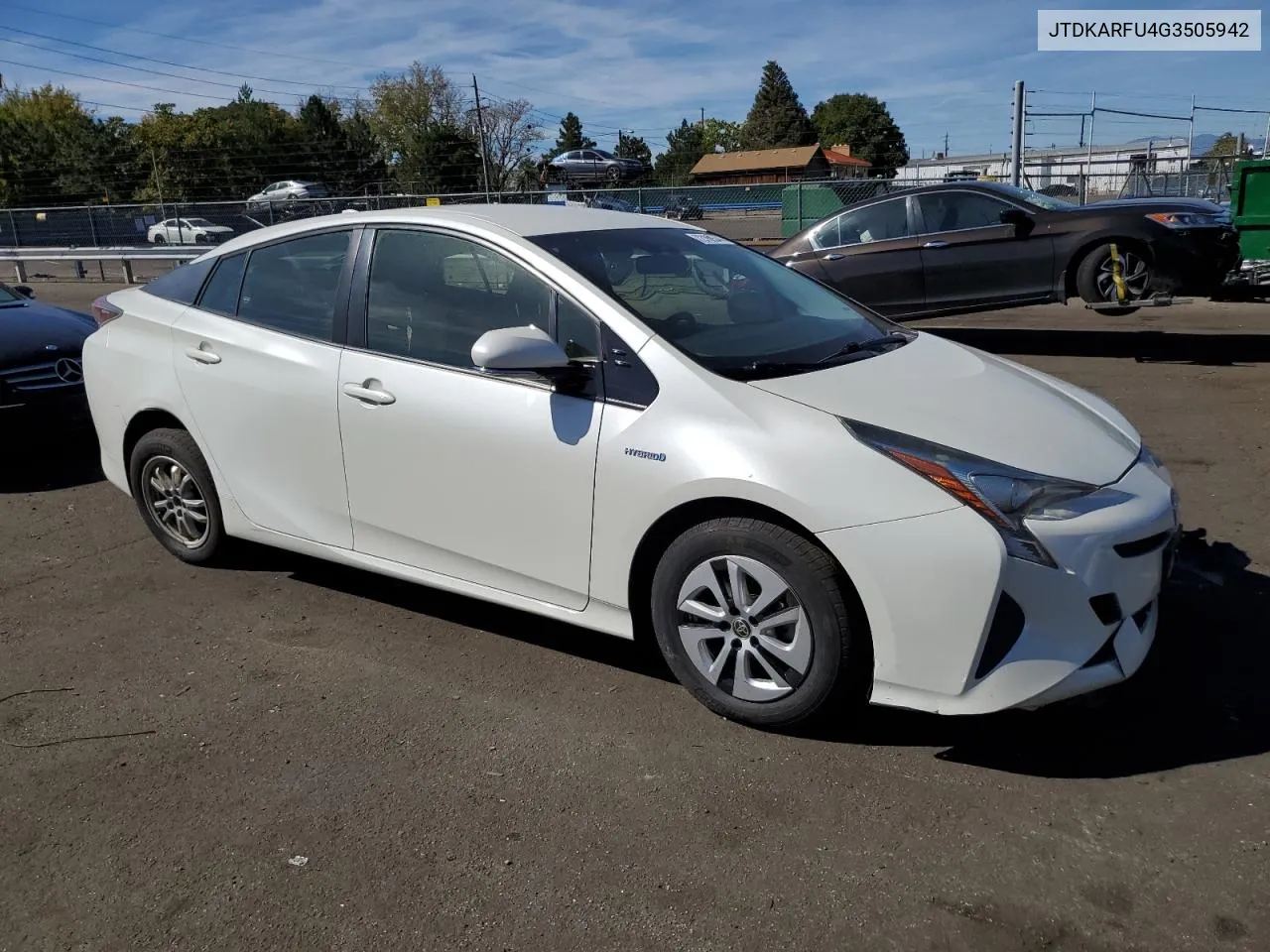 2016 Toyota Prius VIN: JTDKARFU4G3505942 Lot: 72168544