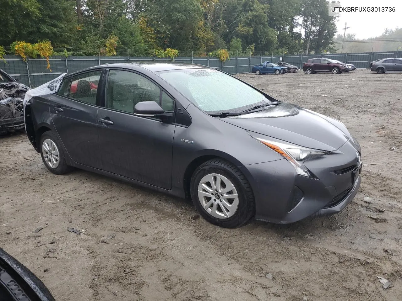 2016 Toyota Prius VIN: JTDKBRFUXG3013736 Lot: 72184774