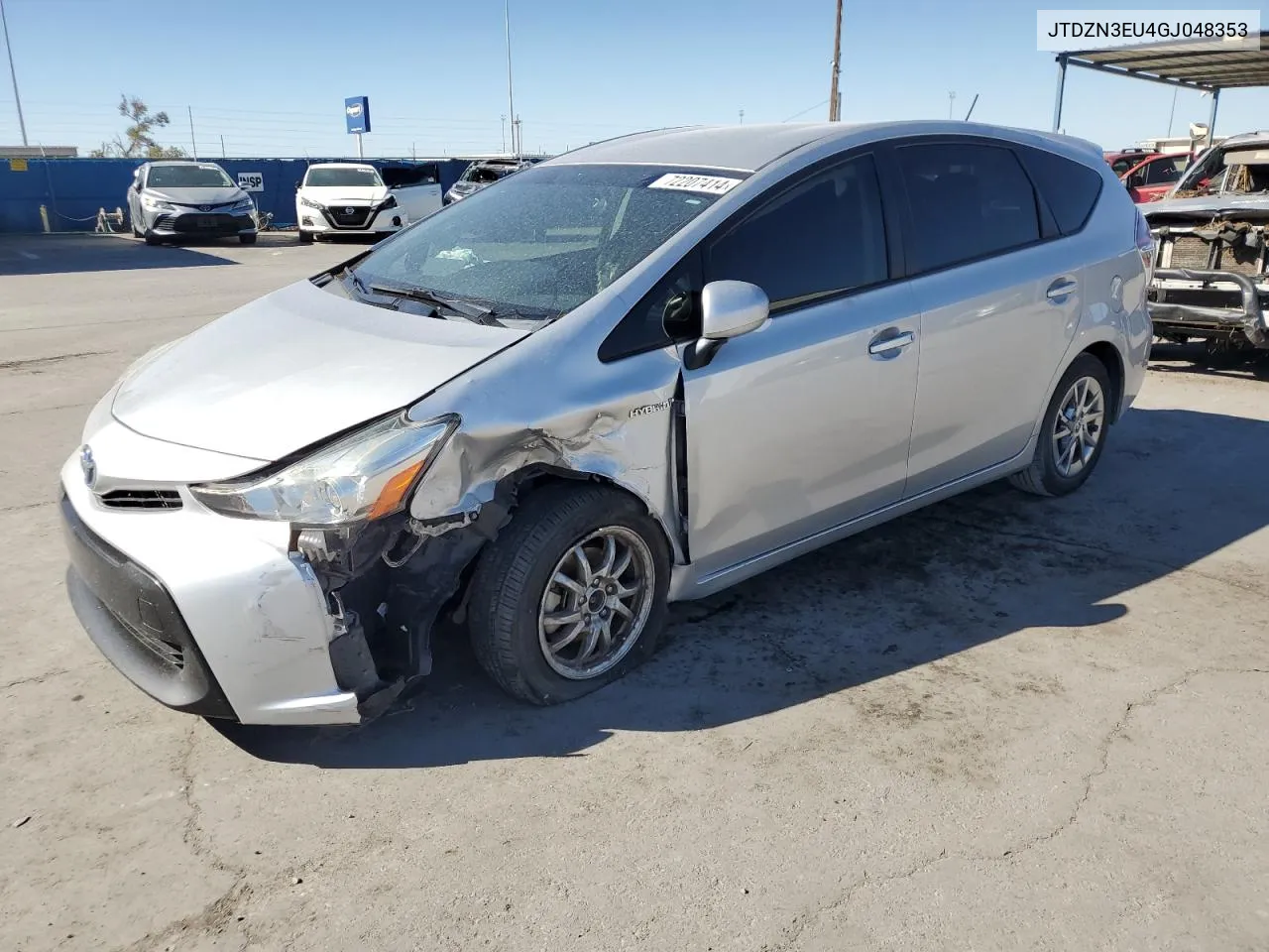 2016 Toyota Prius V VIN: JTDZN3EU4GJ048353 Lot: 72207414