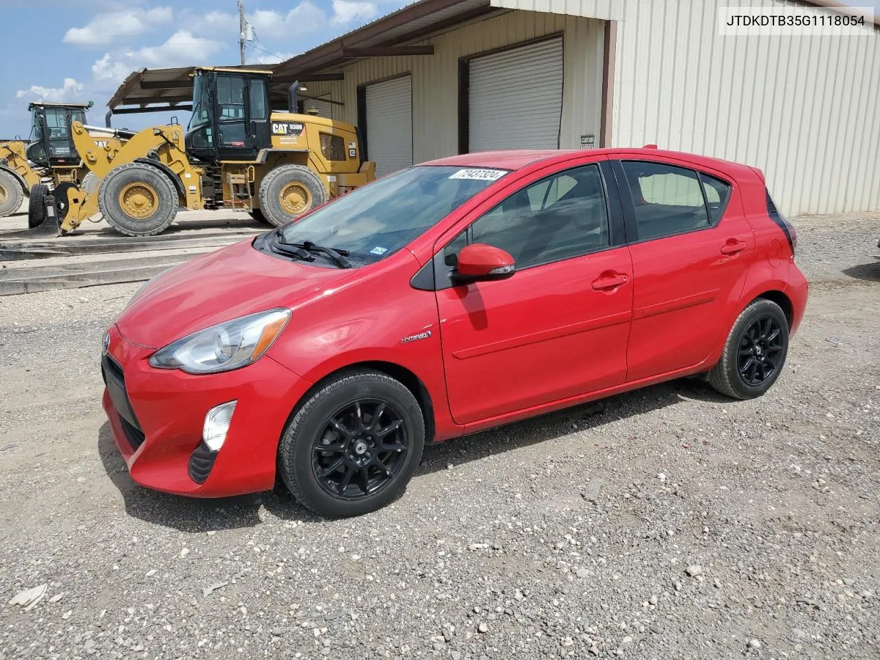 JTDKDTB35G1118054 2016 Toyota Prius C