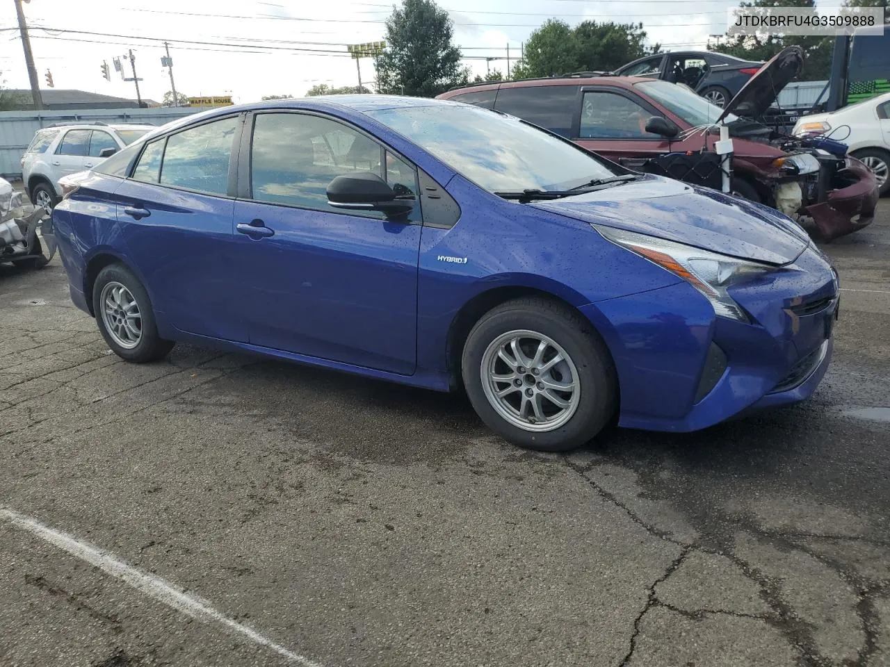 2016 Toyota Prius VIN: JTDKBRFU4G3509888 Lot: 72553254