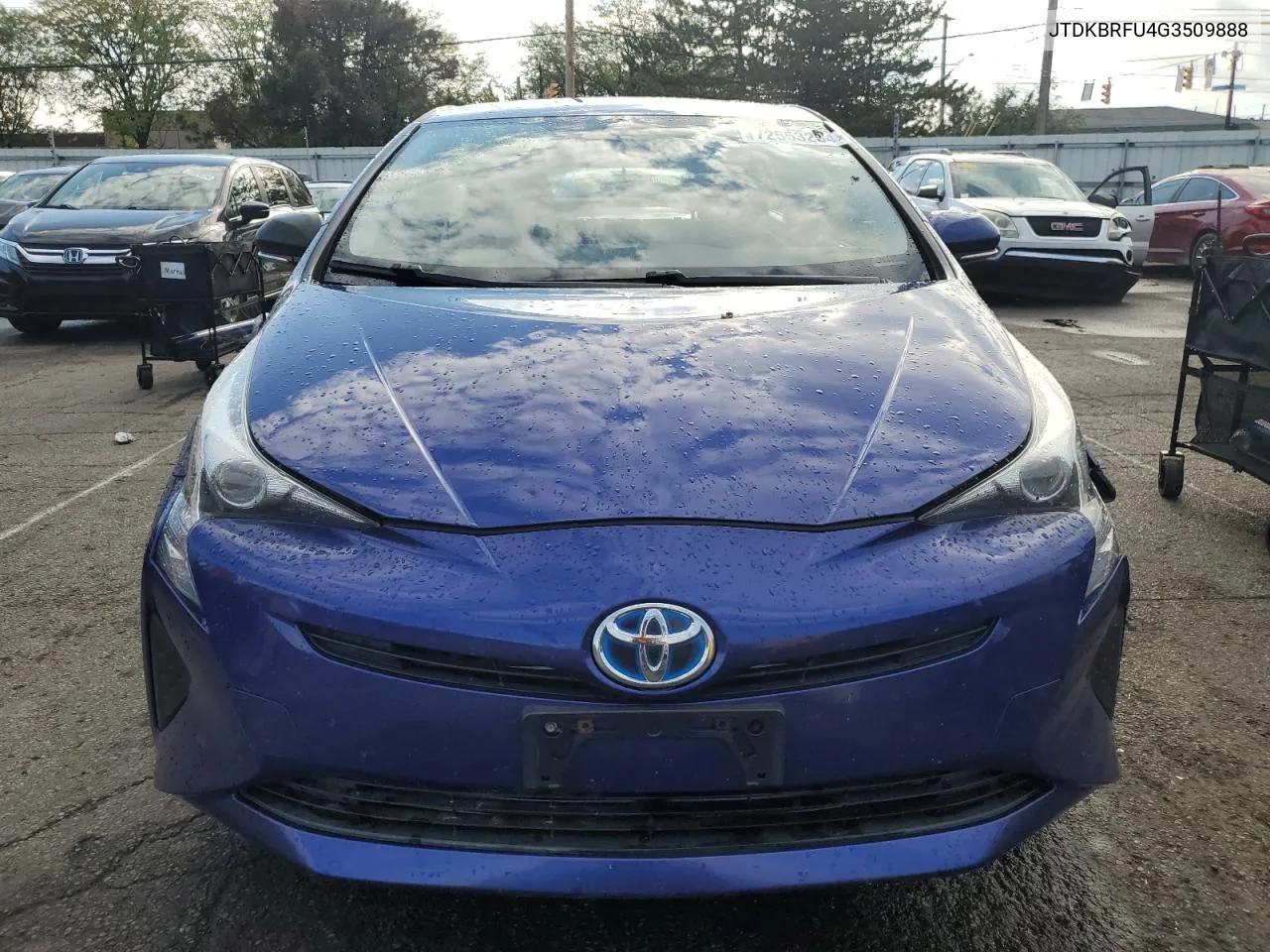 2016 Toyota Prius VIN: JTDKBRFU4G3509888 Lot: 72553254