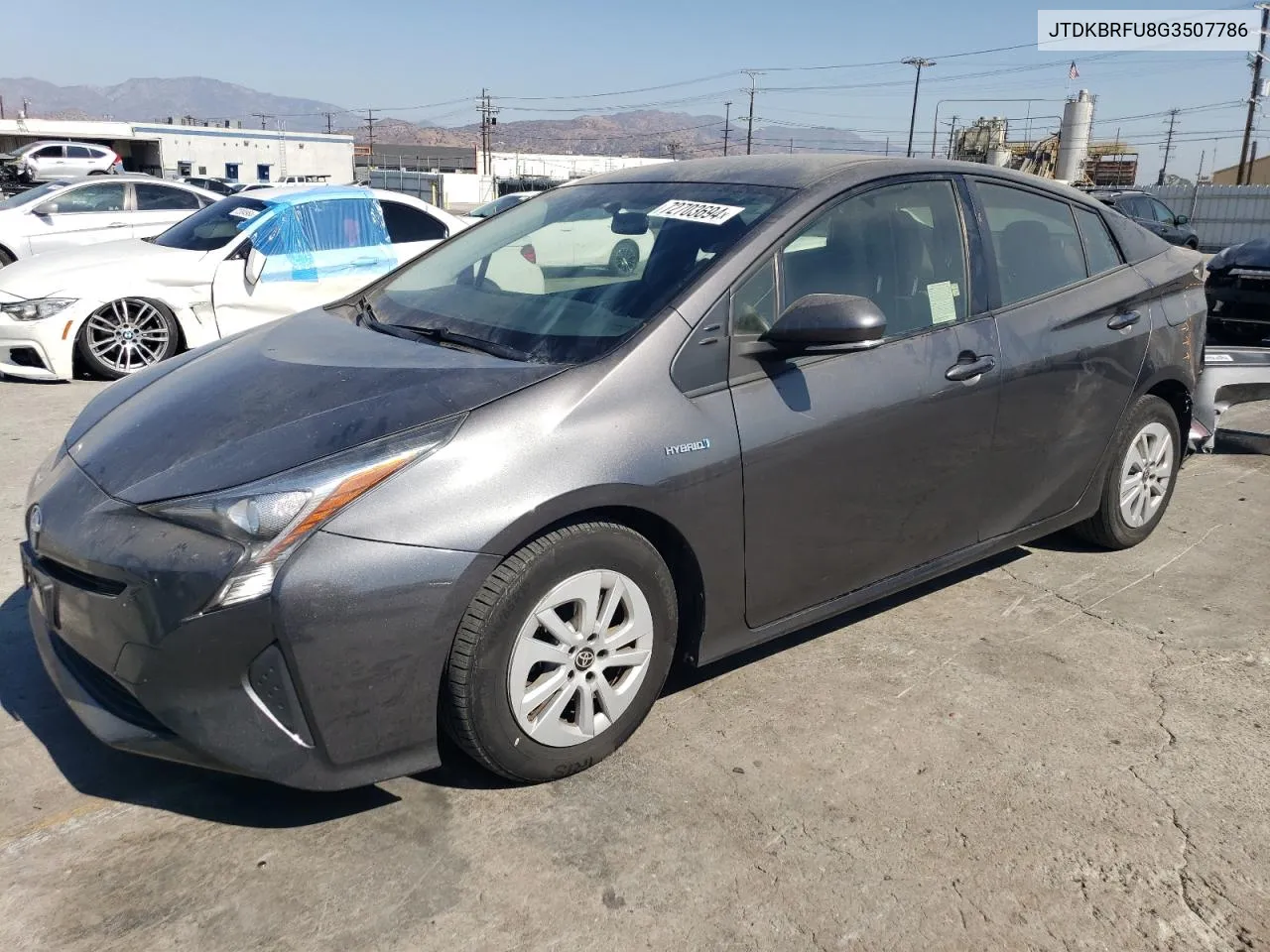 2016 Toyota Prius VIN: JTDKBRFU8G3507786 Lot: 72703694