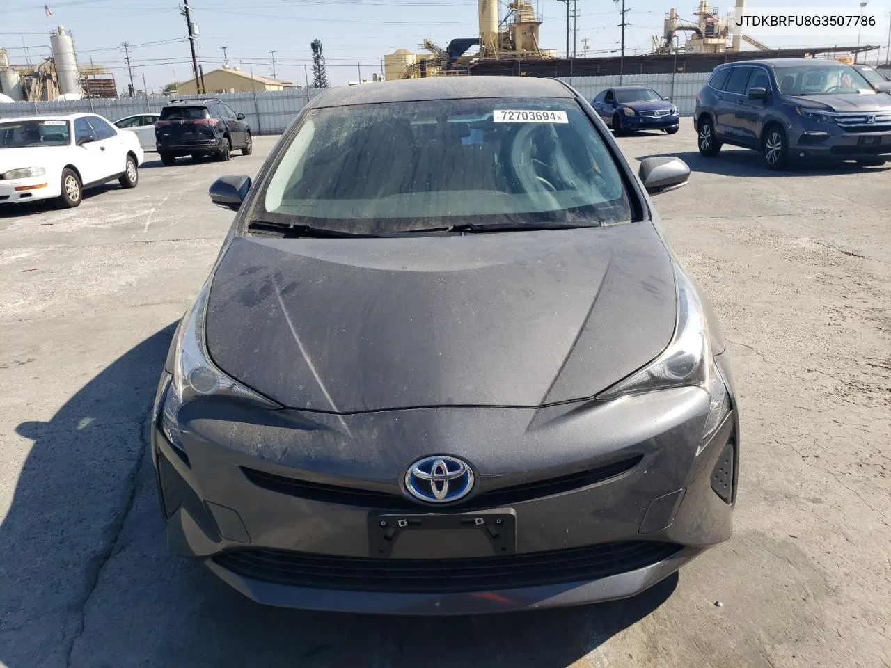 2016 Toyota Prius VIN: JTDKBRFU8G3507786 Lot: 72703694