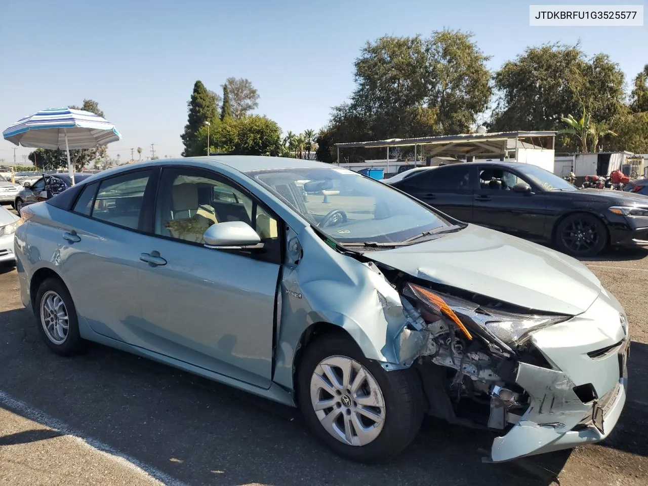 2016 Toyota Prius VIN: JTDKBRFU1G3525577 Lot: 72939434