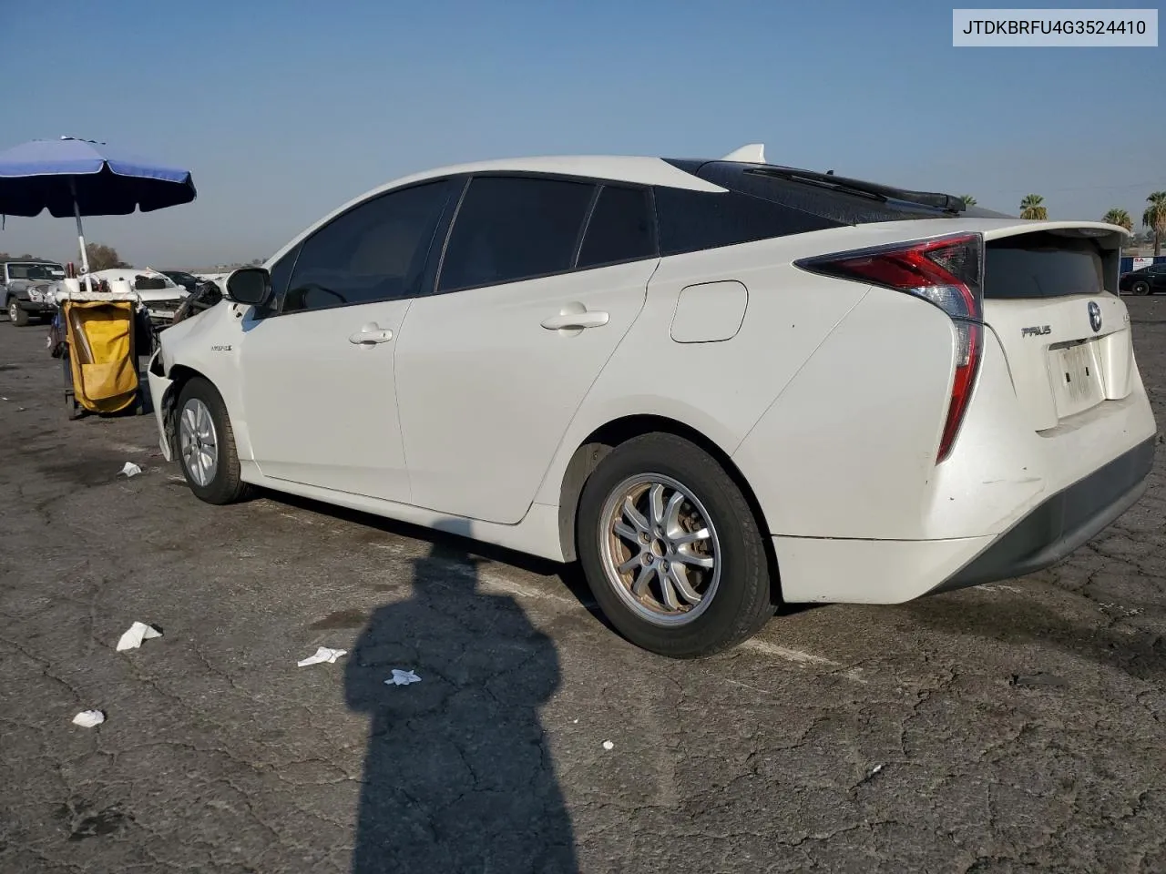 2016 Toyota Prius VIN: JTDKBRFU4G3524410 Lot: 73005234