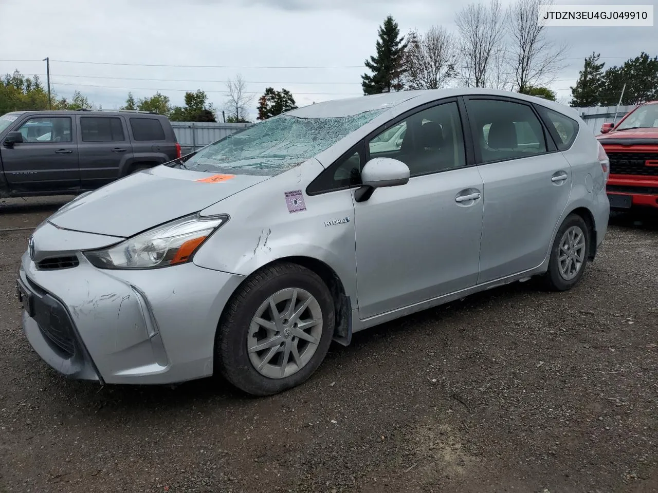 2016 Toyota Prius V VIN: JTDZN3EU4GJ049910 Lot: 73009024