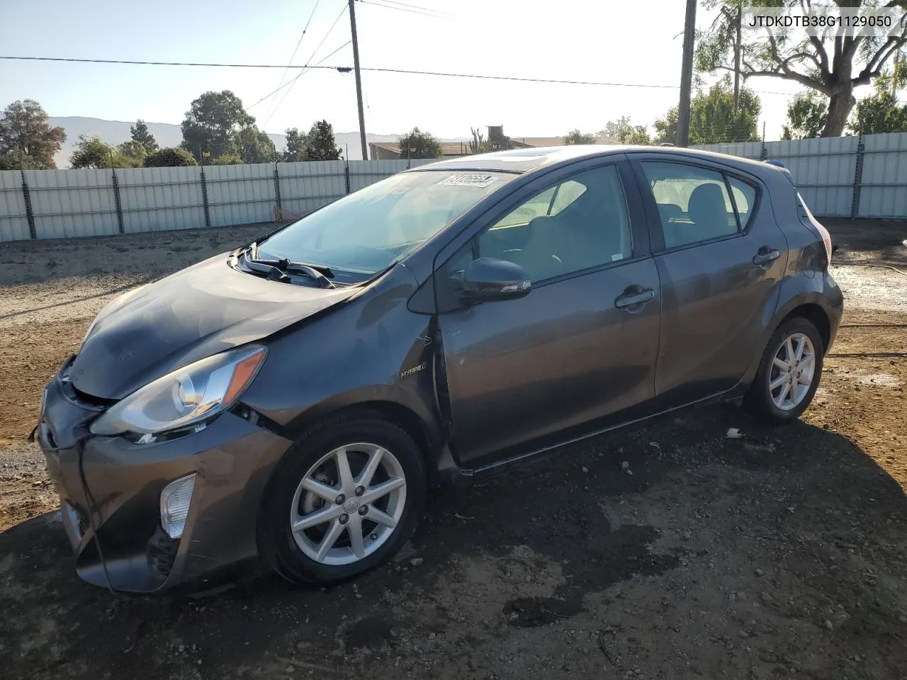 2016 Toyota Prius C VIN: JTDKDTB38G1129050 Lot: 73126564