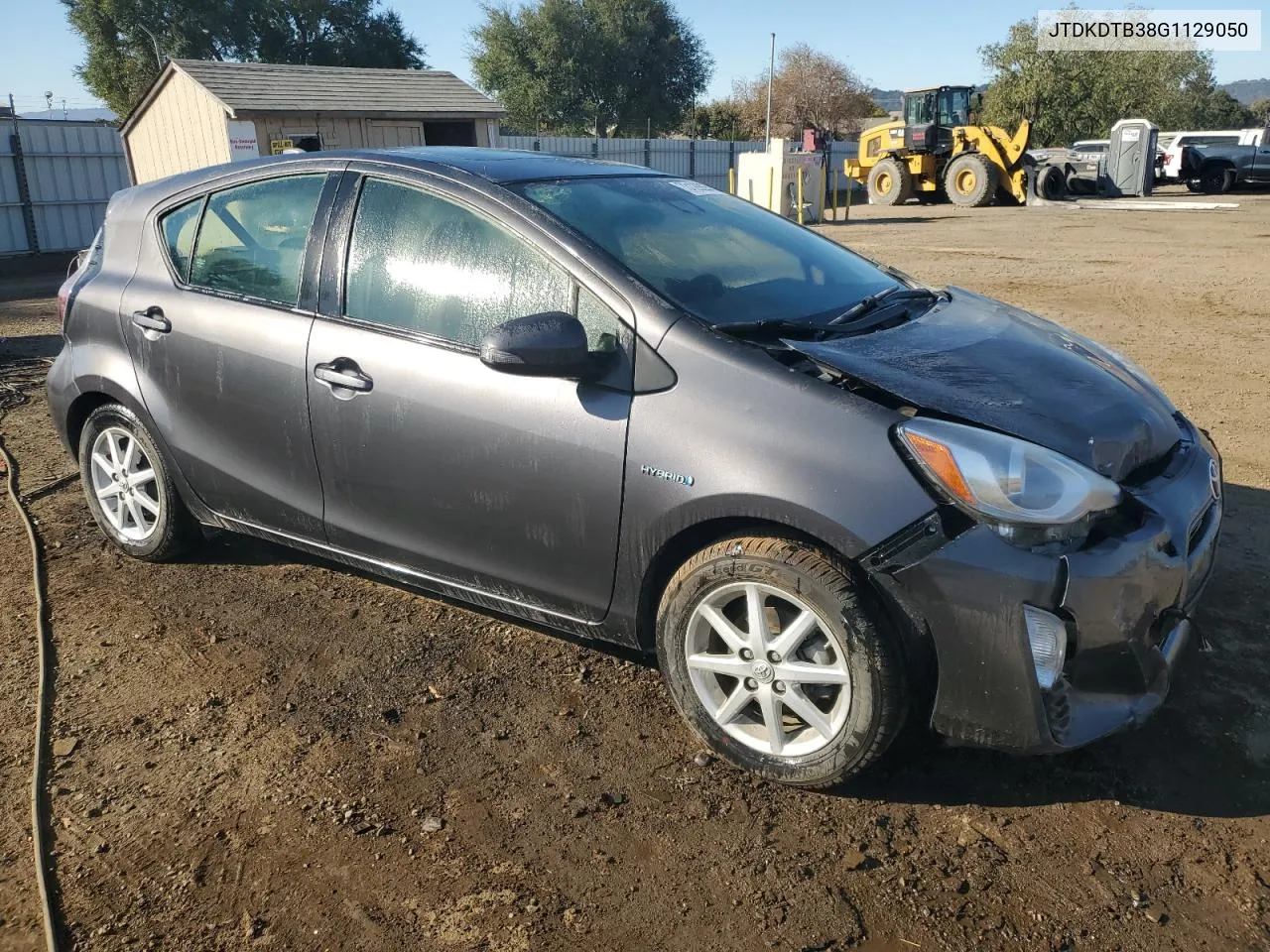 2016 Toyota Prius C VIN: JTDKDTB38G1129050 Lot: 73126564