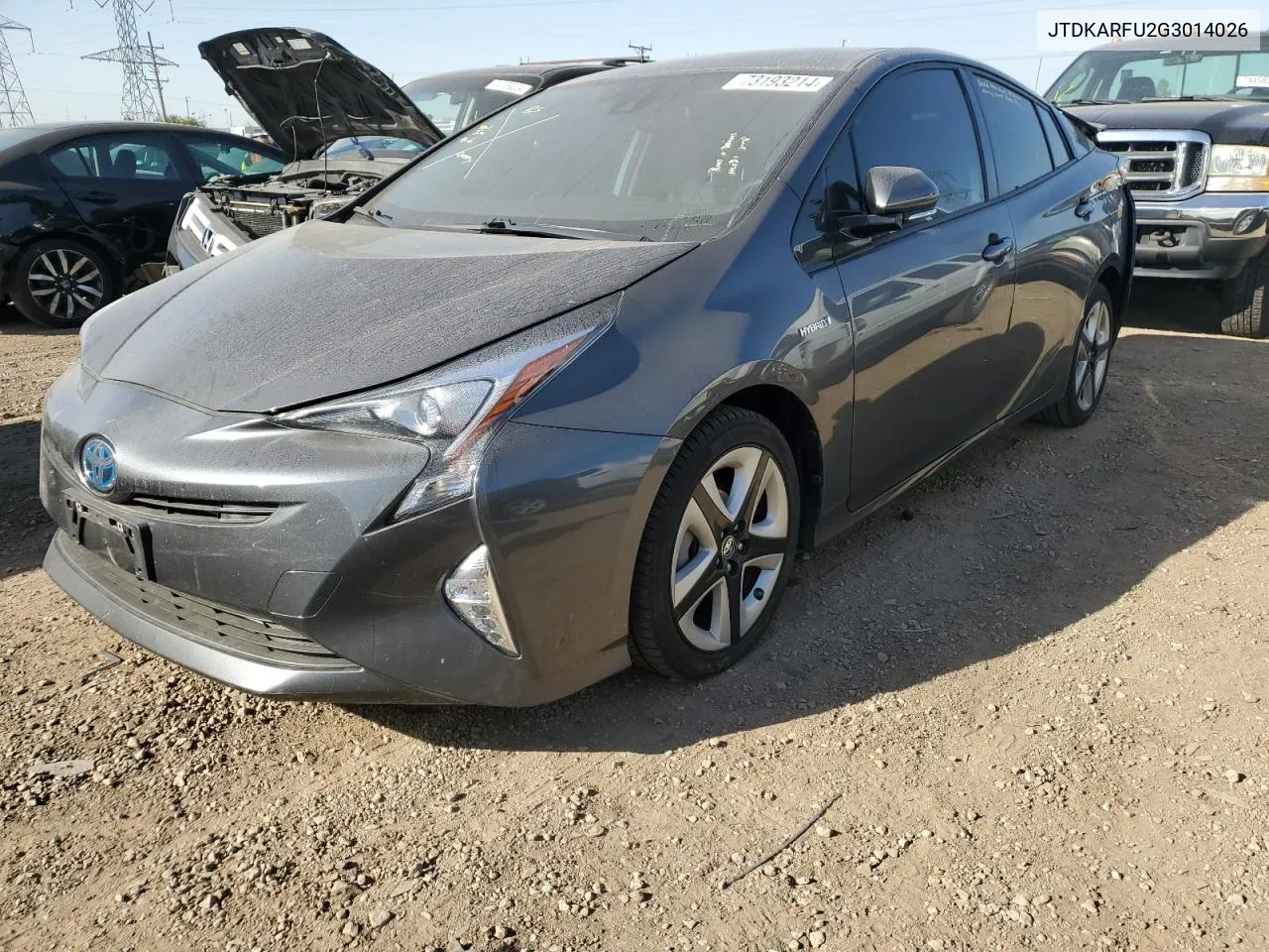 2016 Toyota Prius VIN: JTDKARFU2G3014026 Lot: 73193214