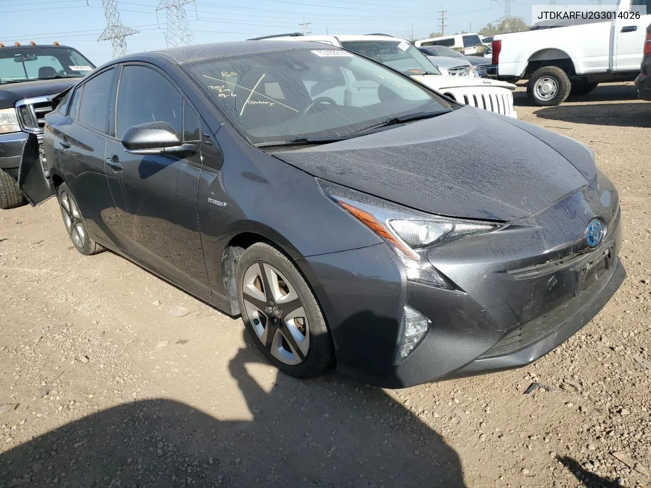 2016 Toyota Prius VIN: JTDKARFU2G3014026 Lot: 73193214