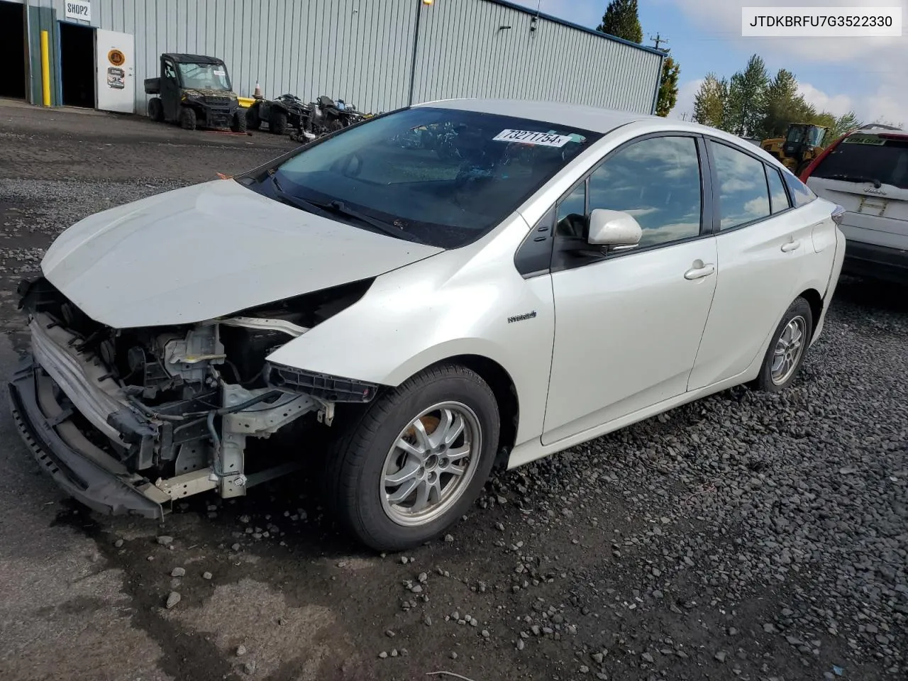 2016 Toyota Prius Two VIN: JTDKBRFU7G3522330 Lot: 73271754