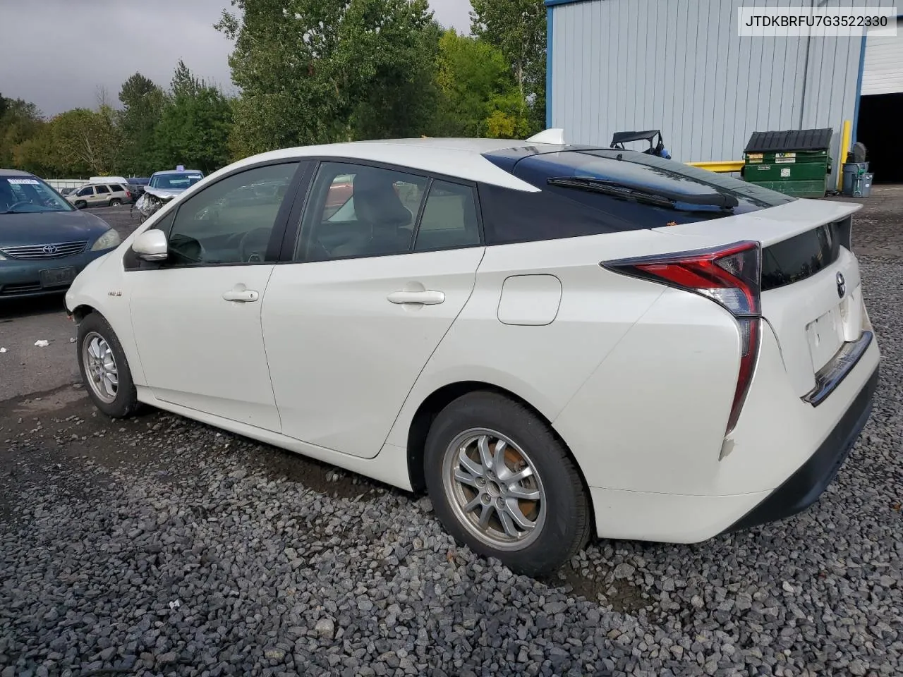 2016 Toyota Prius Two VIN: JTDKBRFU7G3522330 Lot: 73271754