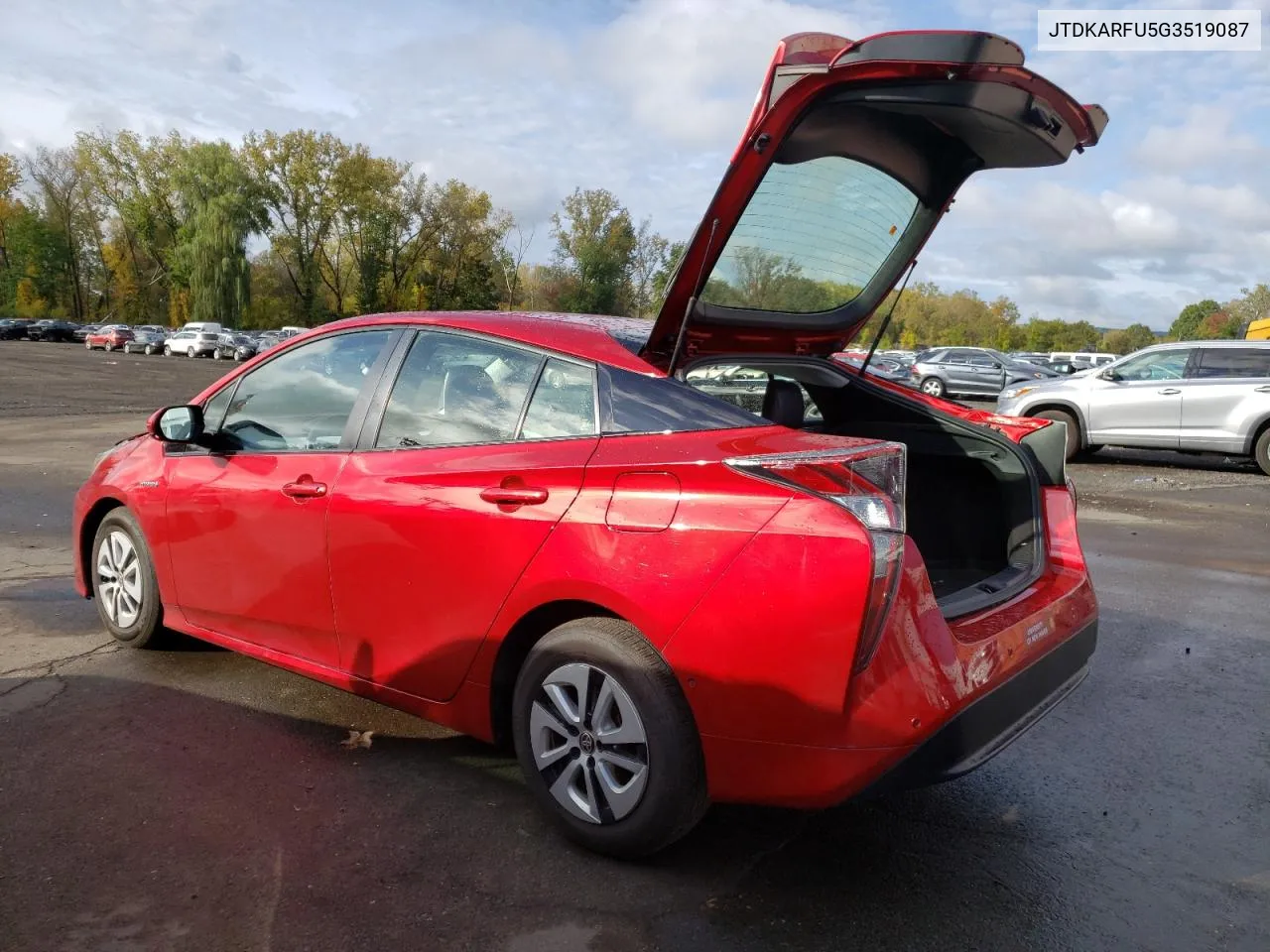 JTDKARFU5G3519087 2016 Toyota Prius