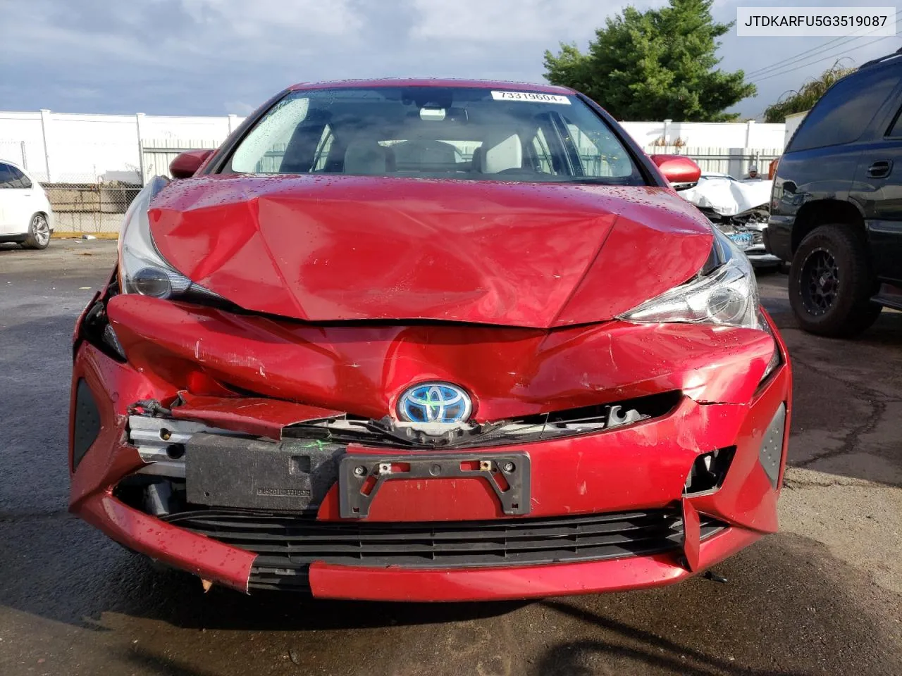 JTDKARFU5G3519087 2016 Toyota Prius