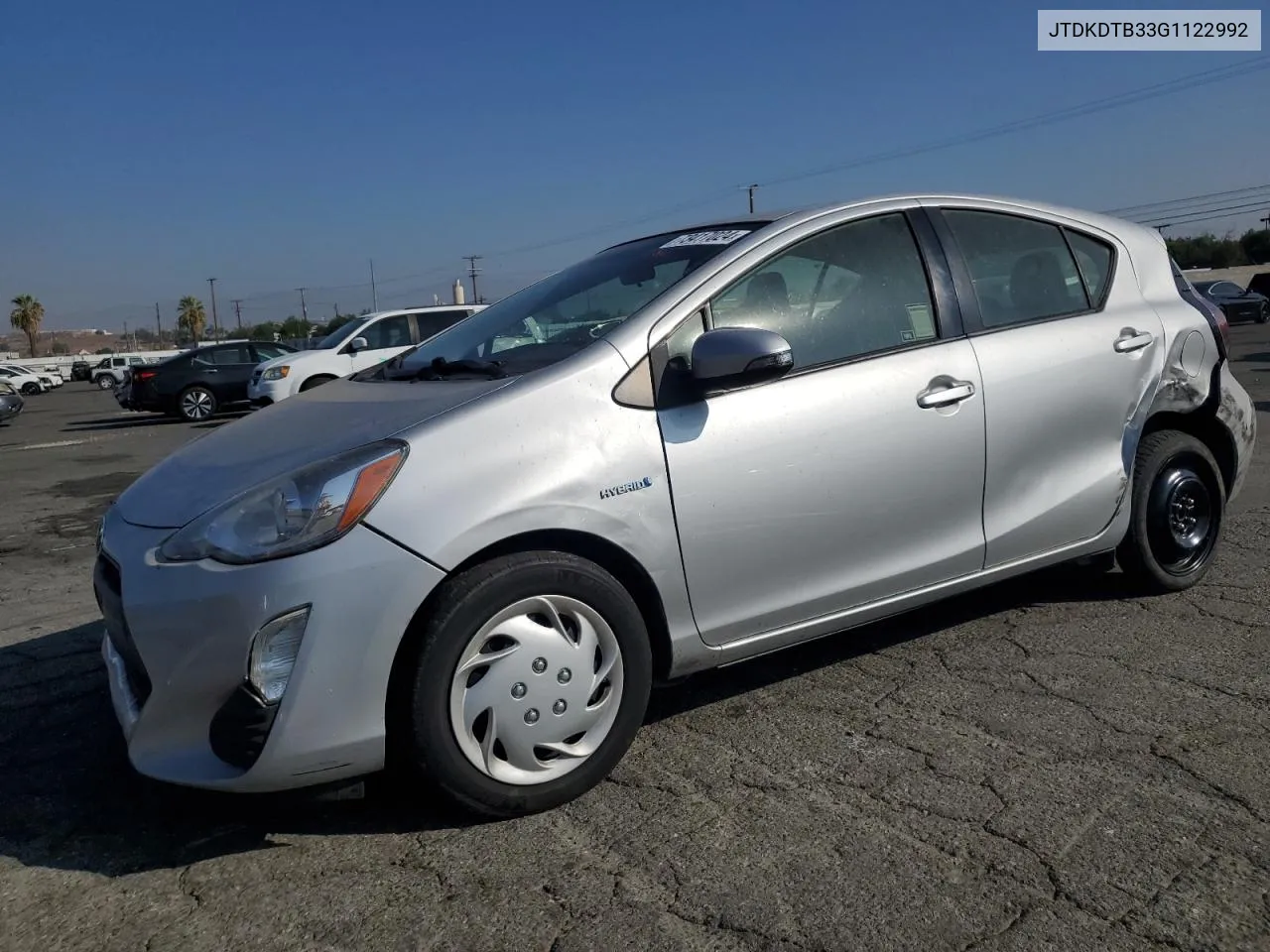 2016 Toyota Prius C VIN: JTDKDTB33G1122992 Lot: 73417024