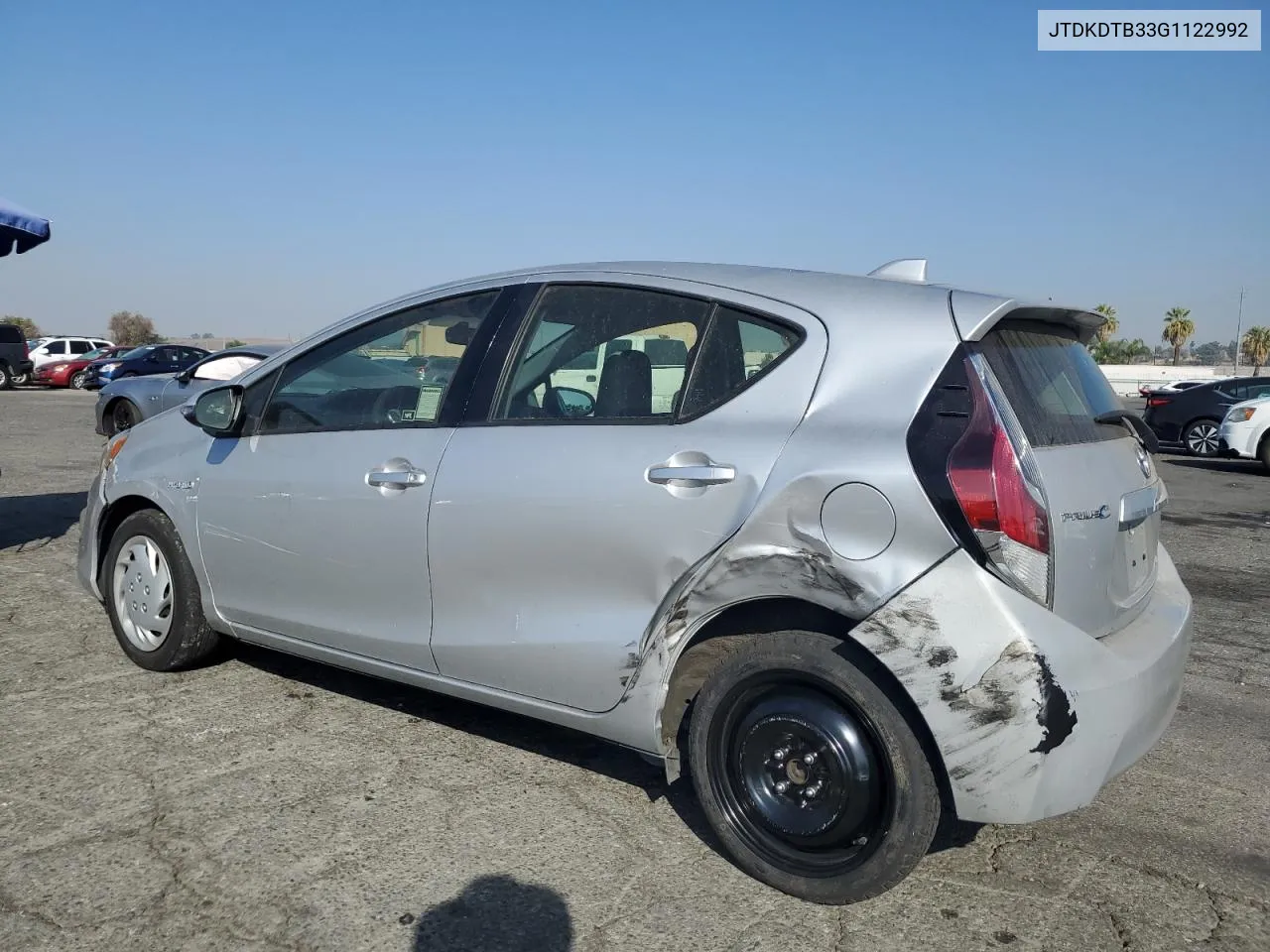 2016 Toyota Prius C VIN: JTDKDTB33G1122992 Lot: 73417024