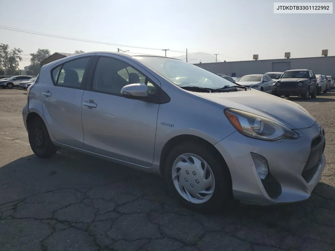 JTDKDTB33G1122992 2016 Toyota Prius C