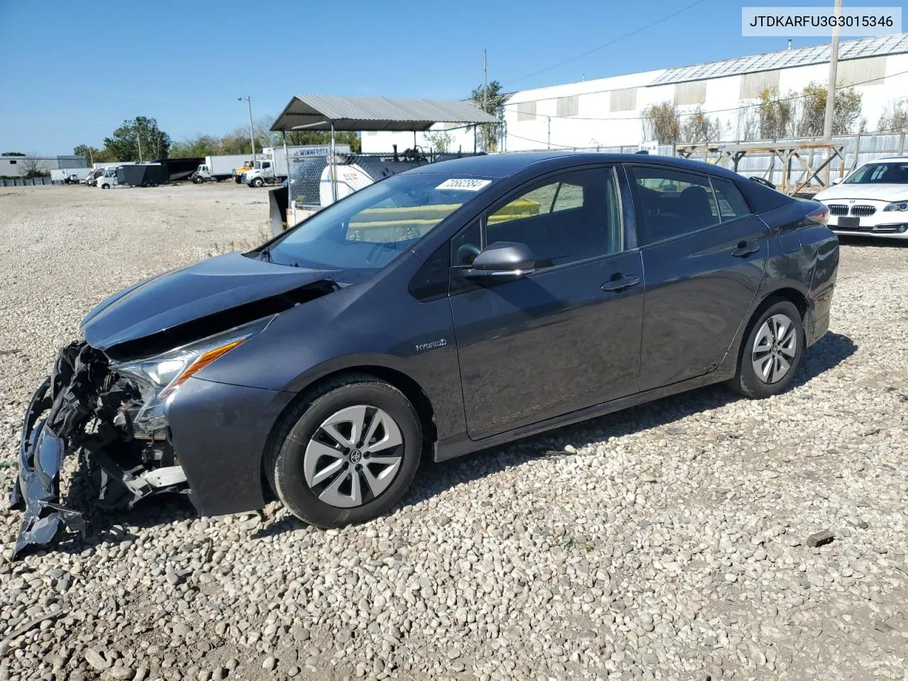 2016 Toyota Prius VIN: JTDKARFU3G3015346 Lot: 73562384