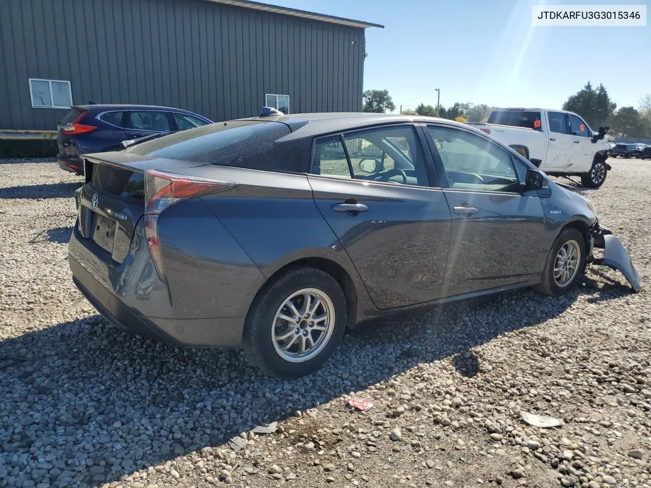 2016 Toyota Prius VIN: JTDKARFU3G3015346 Lot: 73562384