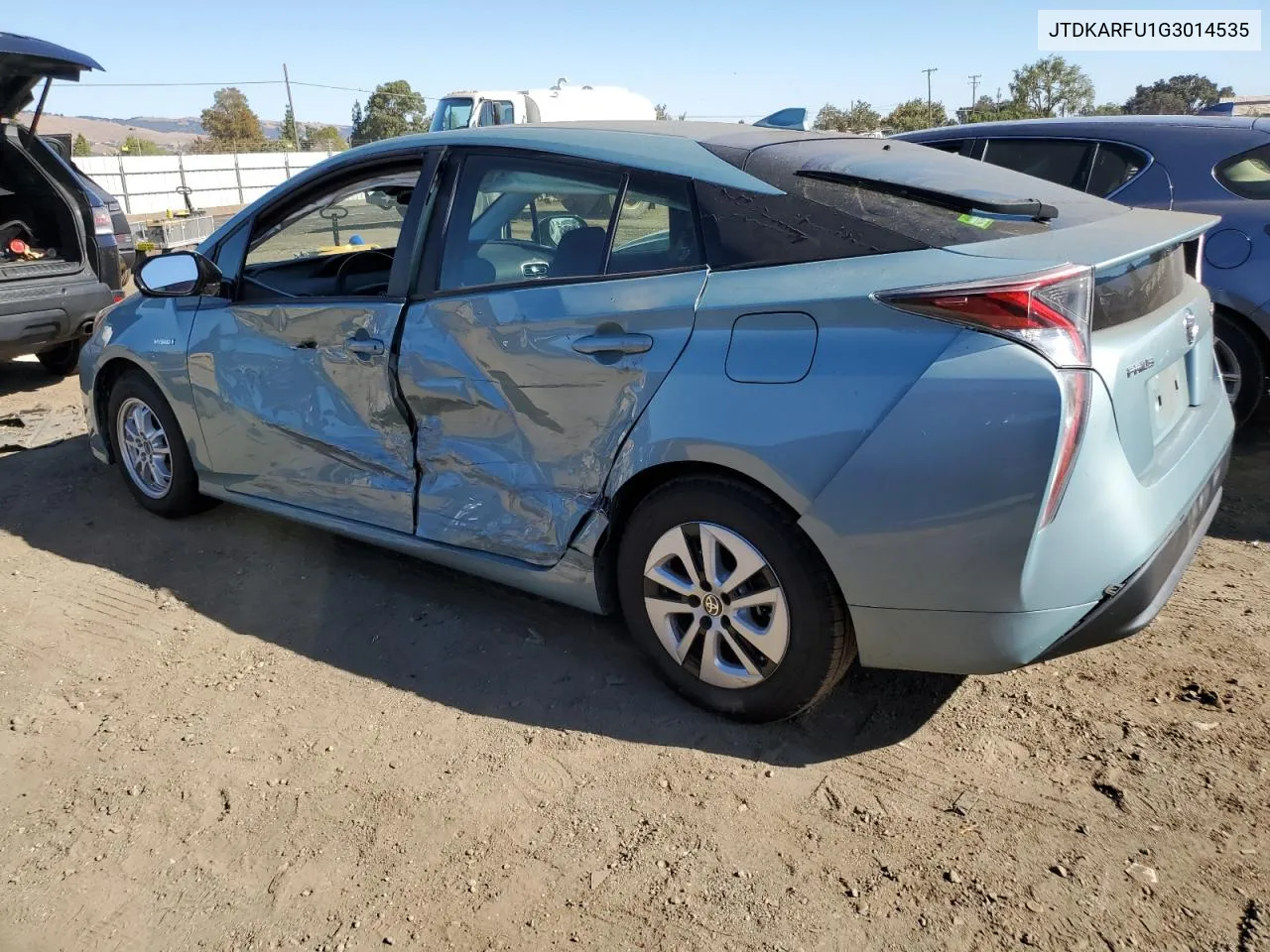 2016 Toyota Prius VIN: JTDKARFU1G3014535 Lot: 73692554