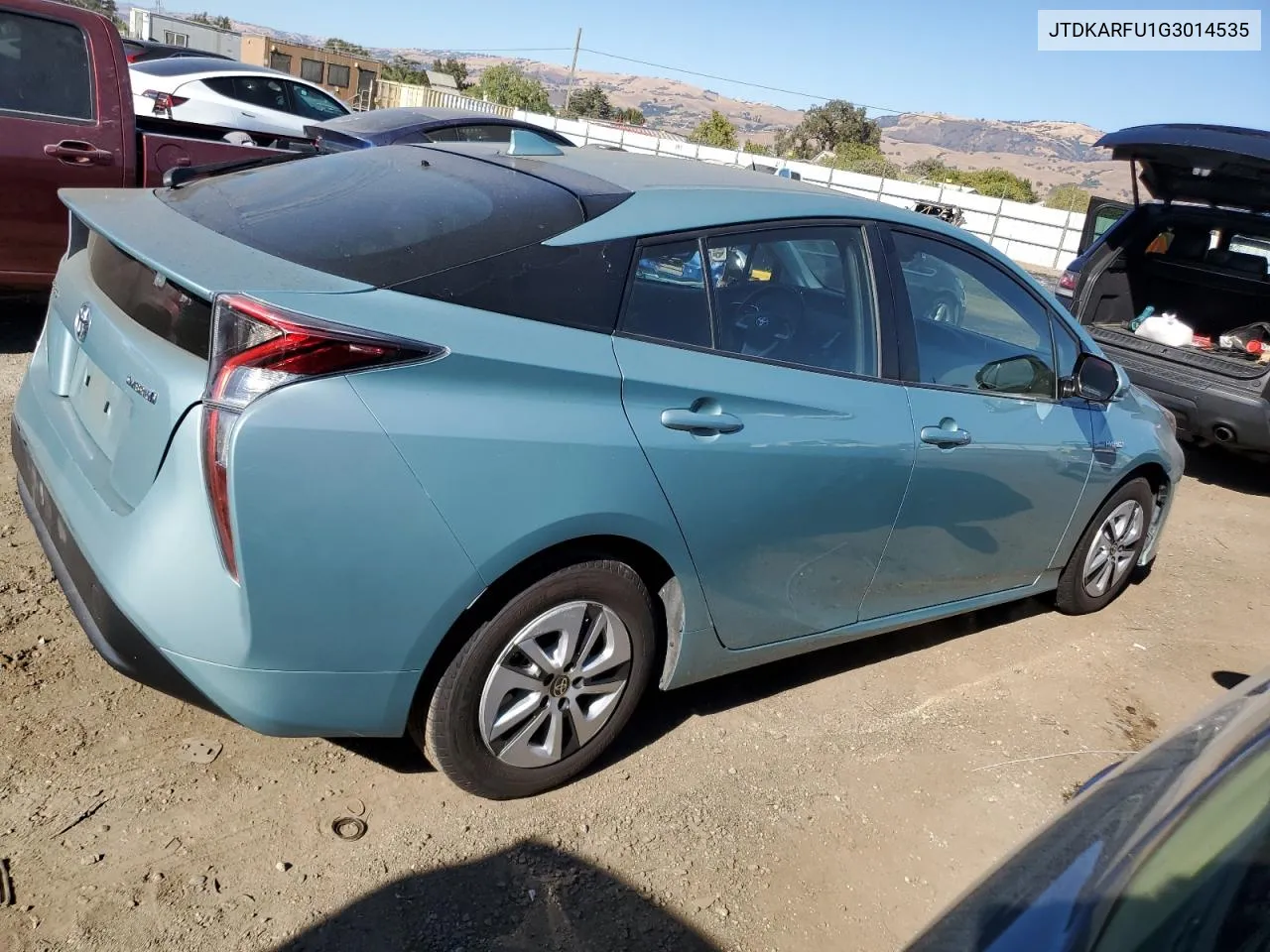 2016 Toyota Prius VIN: JTDKARFU1G3014535 Lot: 73692554