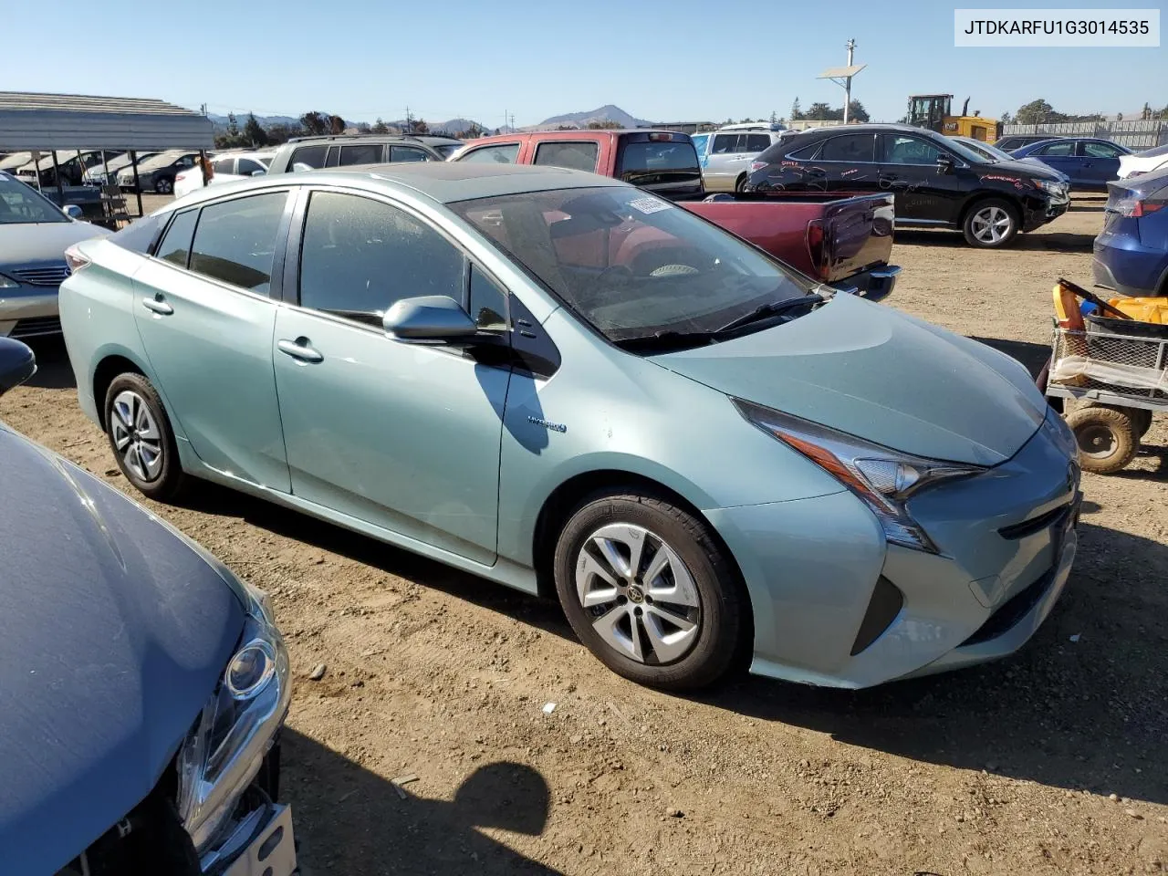 2016 Toyota Prius VIN: JTDKARFU1G3014535 Lot: 73692554