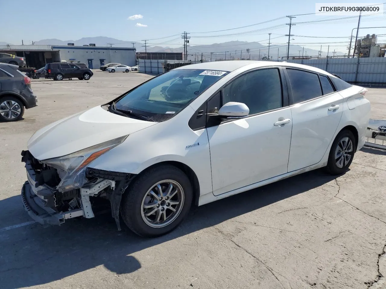 2016 Toyota Prius VIN: JTDKBRFU9G3008009 Lot: 73716584