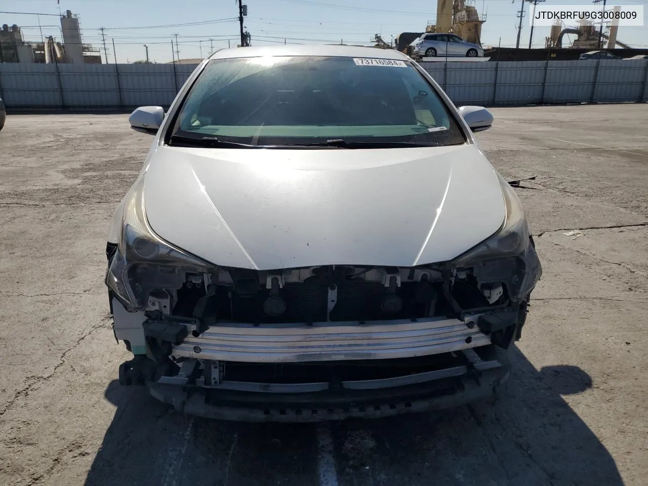 2016 Toyota Prius VIN: JTDKBRFU9G3008009 Lot: 73716584