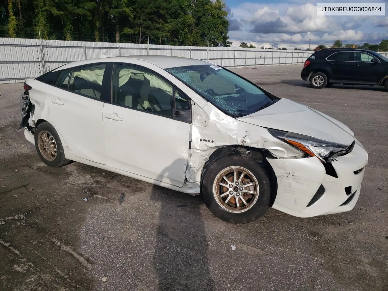 2016 Toyota Prius VIN: JTDKBRFU0G3006844 Lot: 73912234