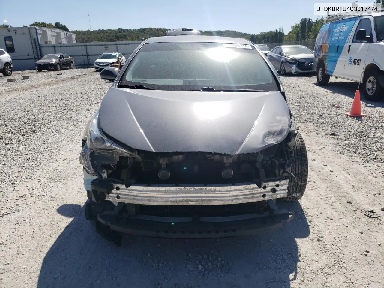 2016 Toyota Prius VIN: JTDKBRFU4G3017474 Lot: 73930214