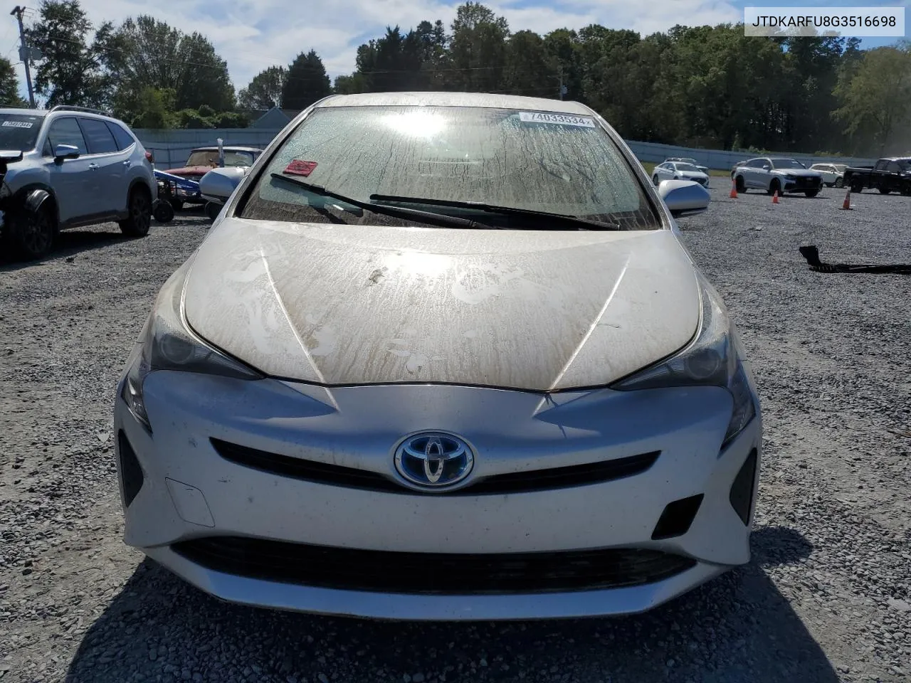 2016 Toyota Prius VIN: JTDKARFU8G3516698 Lot: 74033534