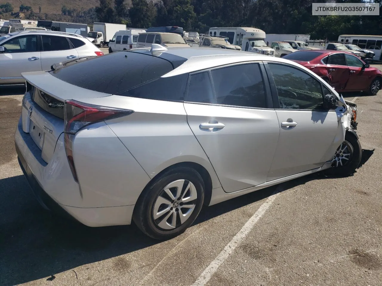 2016 Toyota Prius VIN: JTDKBRFU2G3507167 Lot: 74039544