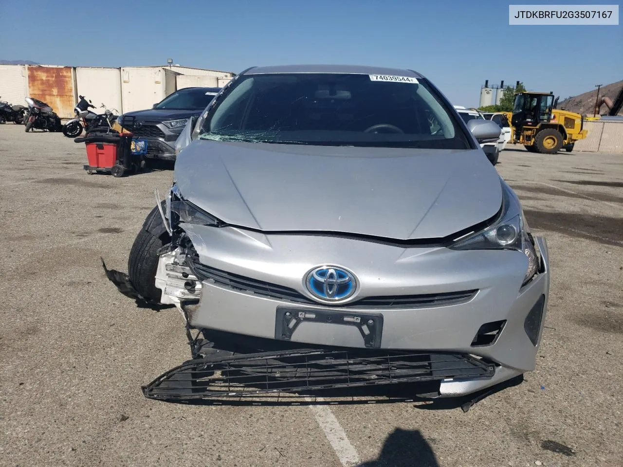 2016 Toyota Prius VIN: JTDKBRFU2G3507167 Lot: 74039544