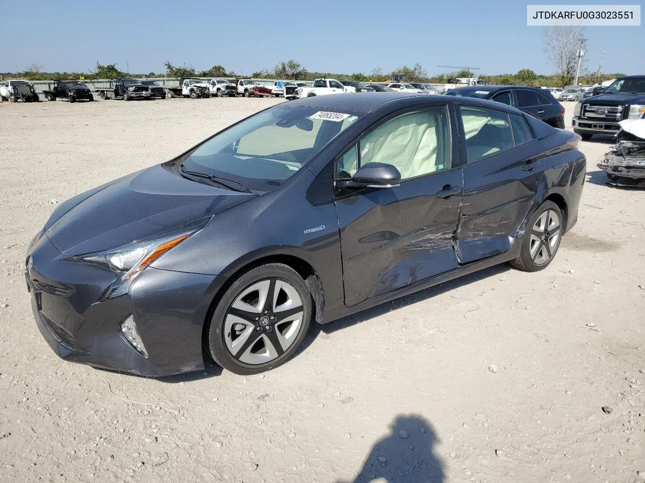 2016 Toyota Prius VIN: JTDKARFU0G3023551 Lot: 74065204