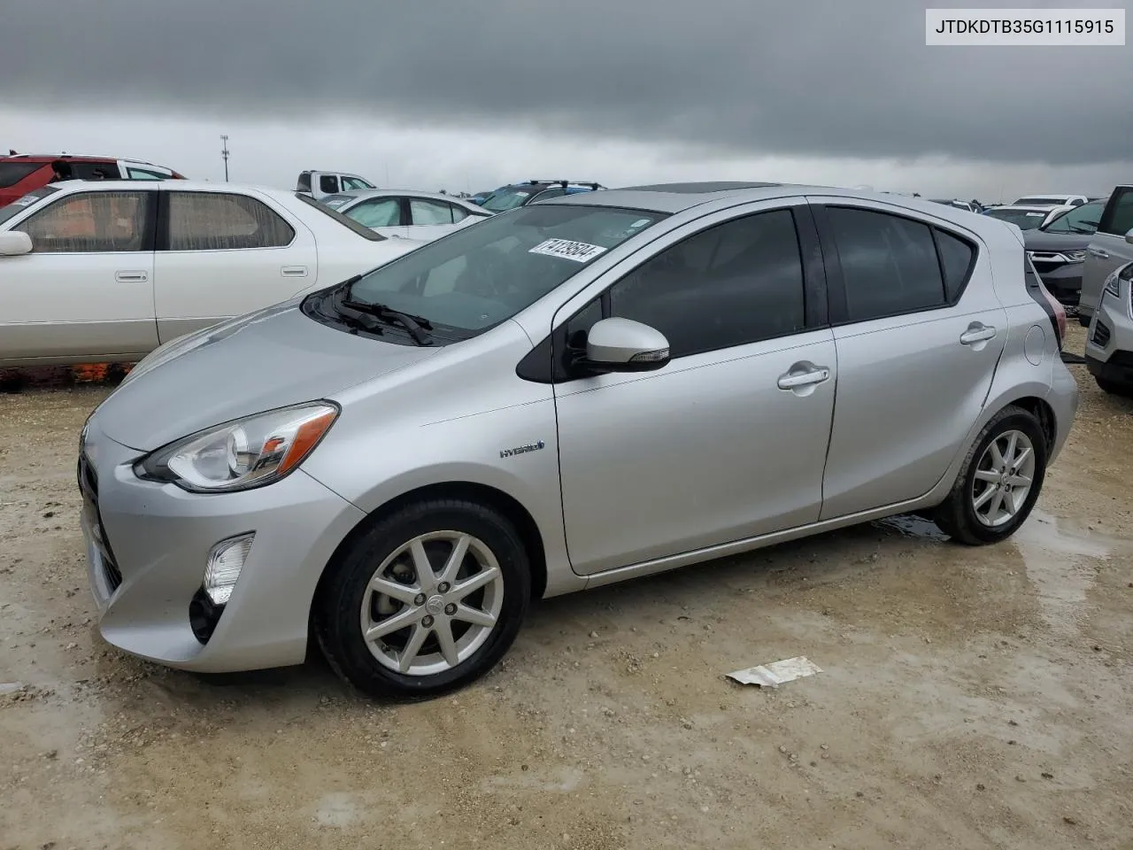 2016 Toyota Prius C VIN: JTDKDTB35G1115915 Lot: 74129504