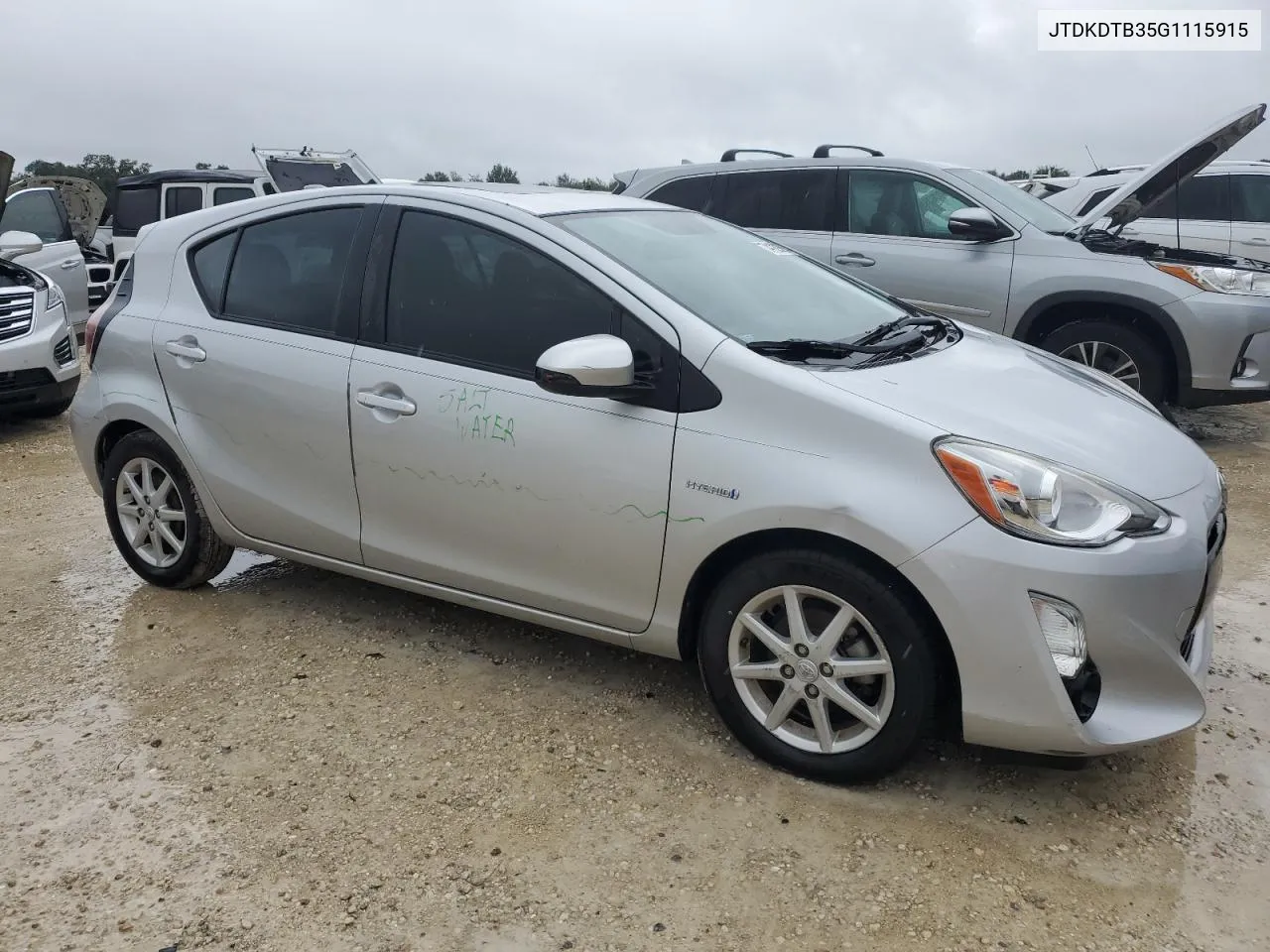 2016 Toyota Prius C VIN: JTDKDTB35G1115915 Lot: 74129504