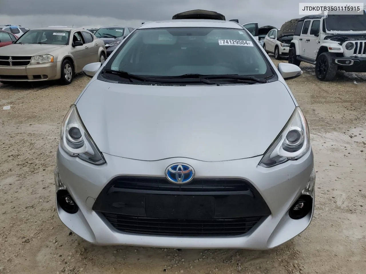 2016 Toyota Prius C VIN: JTDKDTB35G1115915 Lot: 74129504