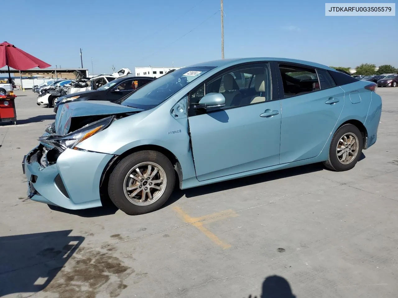 2016 Toyota Prius VIN: JTDKARFU0G3505579 Lot: 74299284