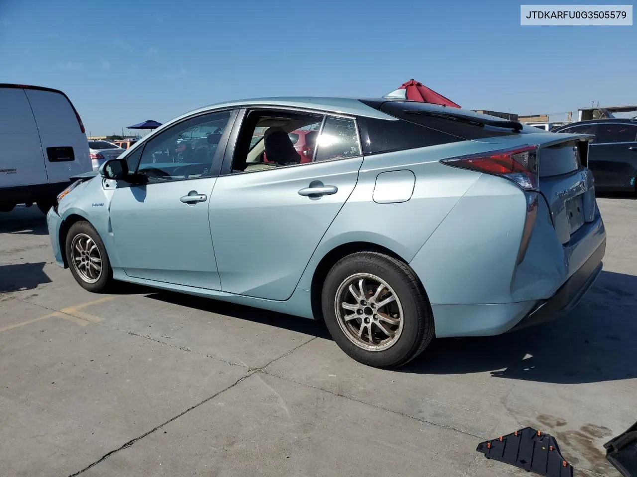 2016 Toyota Prius VIN: JTDKARFU0G3505579 Lot: 74299284