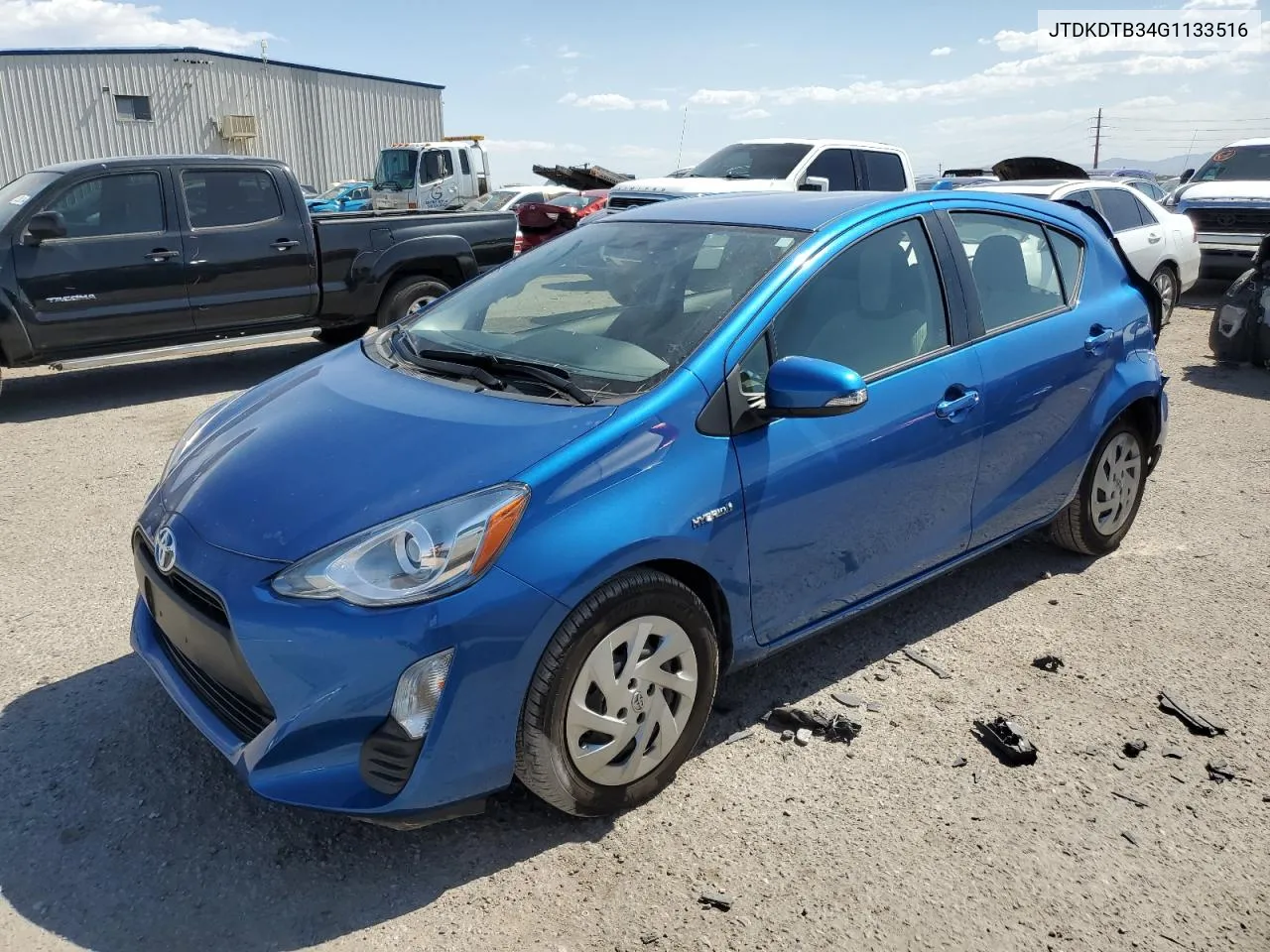 2016 Toyota Prius C VIN: JTDKDTB34G1133516 Lot: 74396084