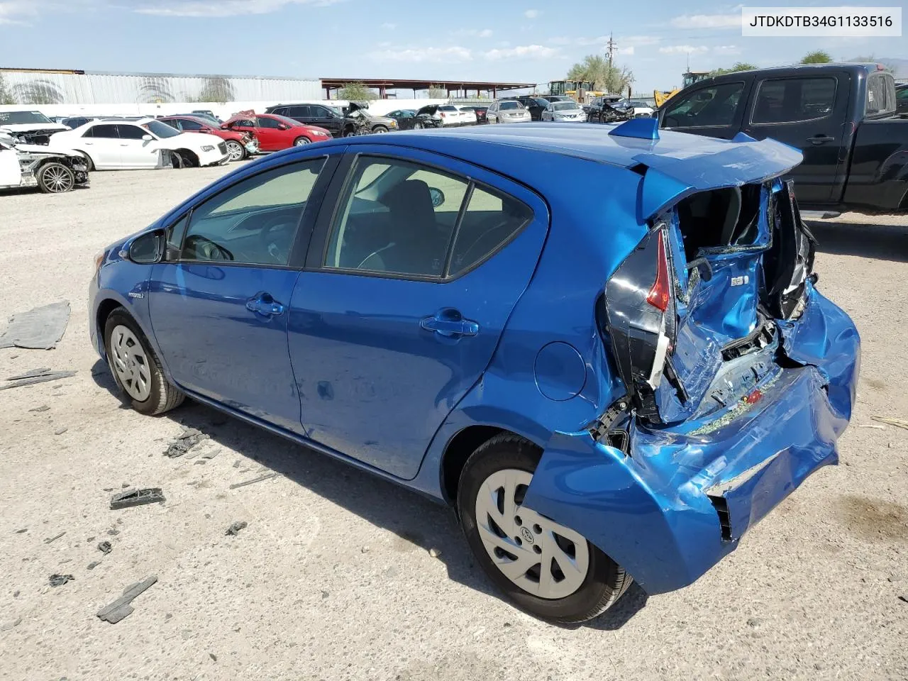 2016 Toyota Prius C VIN: JTDKDTB34G1133516 Lot: 74396084