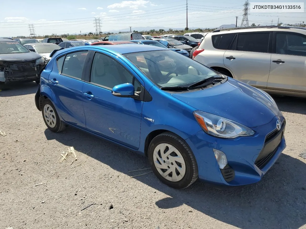 2016 Toyota Prius C VIN: JTDKDTB34G1133516 Lot: 74396084